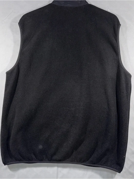 Patagonia Synchilla Vest Mens XL Black Fleece Full Zip Chest Pocket Outdoor - Picture 2 of 7